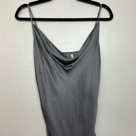 Aritzia Wilfred Only Ruched Satin Slip Dress with Adjustable Length - Picture 5 of 12